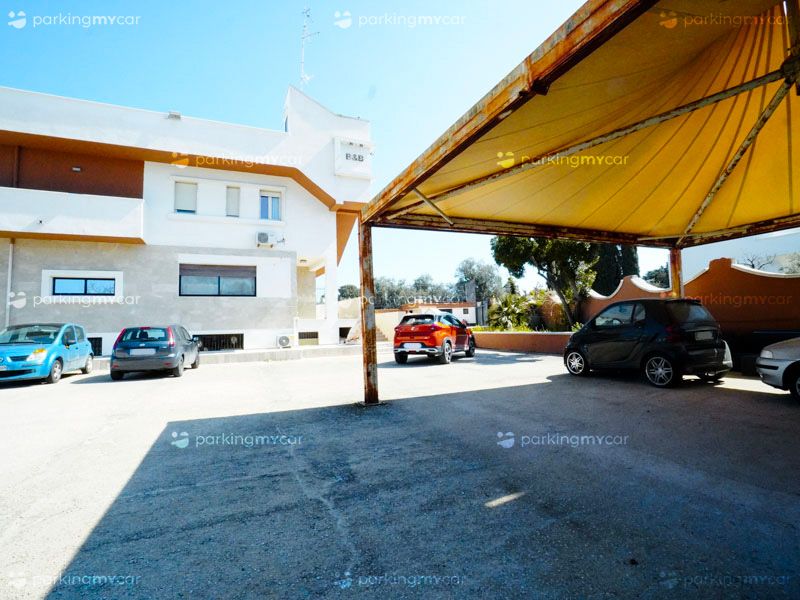 Baldassarre Parking - Aeroporto Bari Auto parcheggiata sotto tettoia Baldassarre Parking - Aeroporto Bari