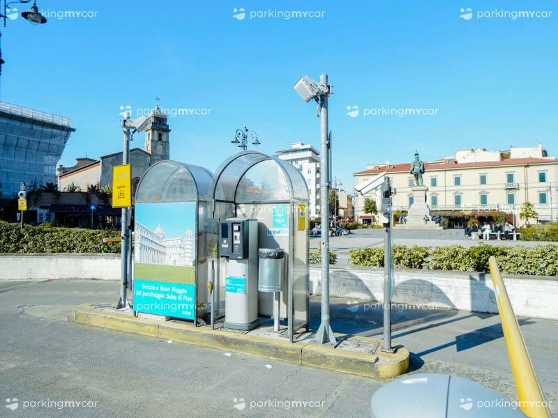 Sbarra di entrata SABA Piazza Vittorio Emanuele II - Pisa stazione centrale